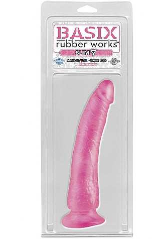 SLIM 7" DONG WITH SUCTION CUP